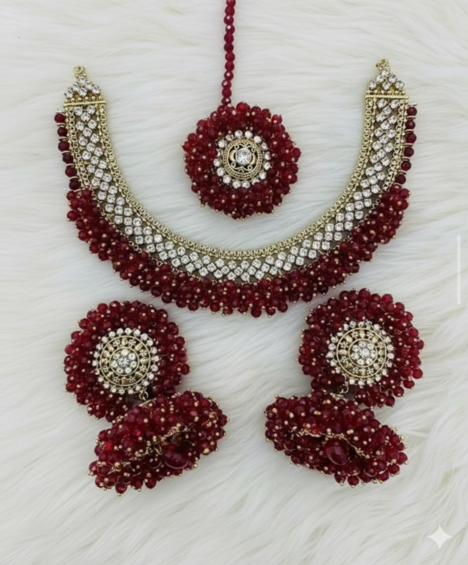 Gajra jhumki set