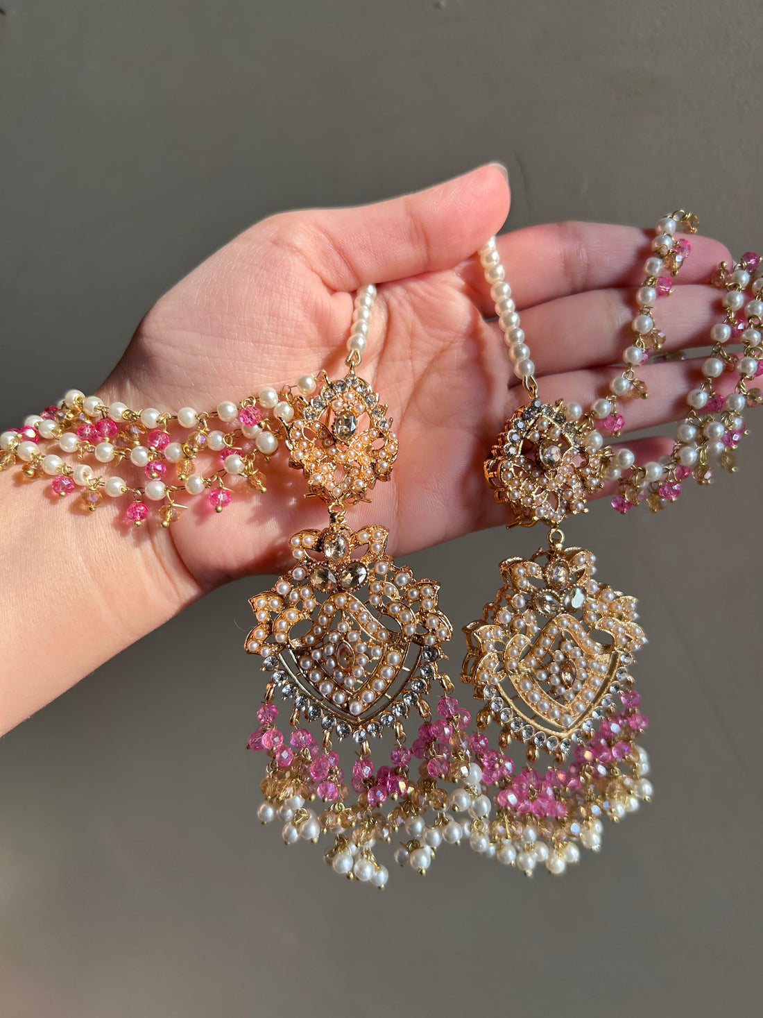 Noratan Pinkish Bridal Set