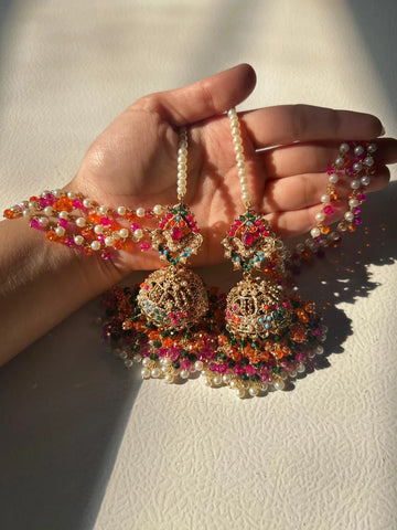 Multi Pearl Special Jhumki