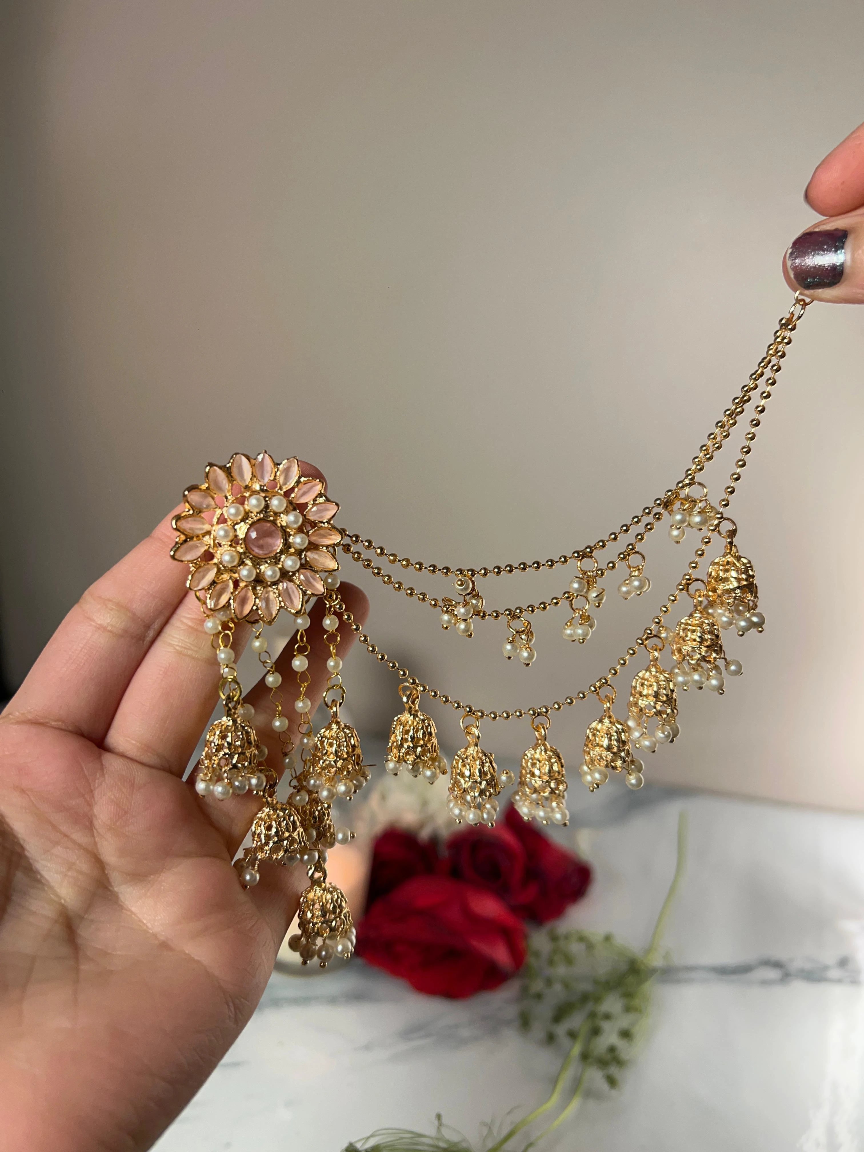 Flower Bahubali Jhumke