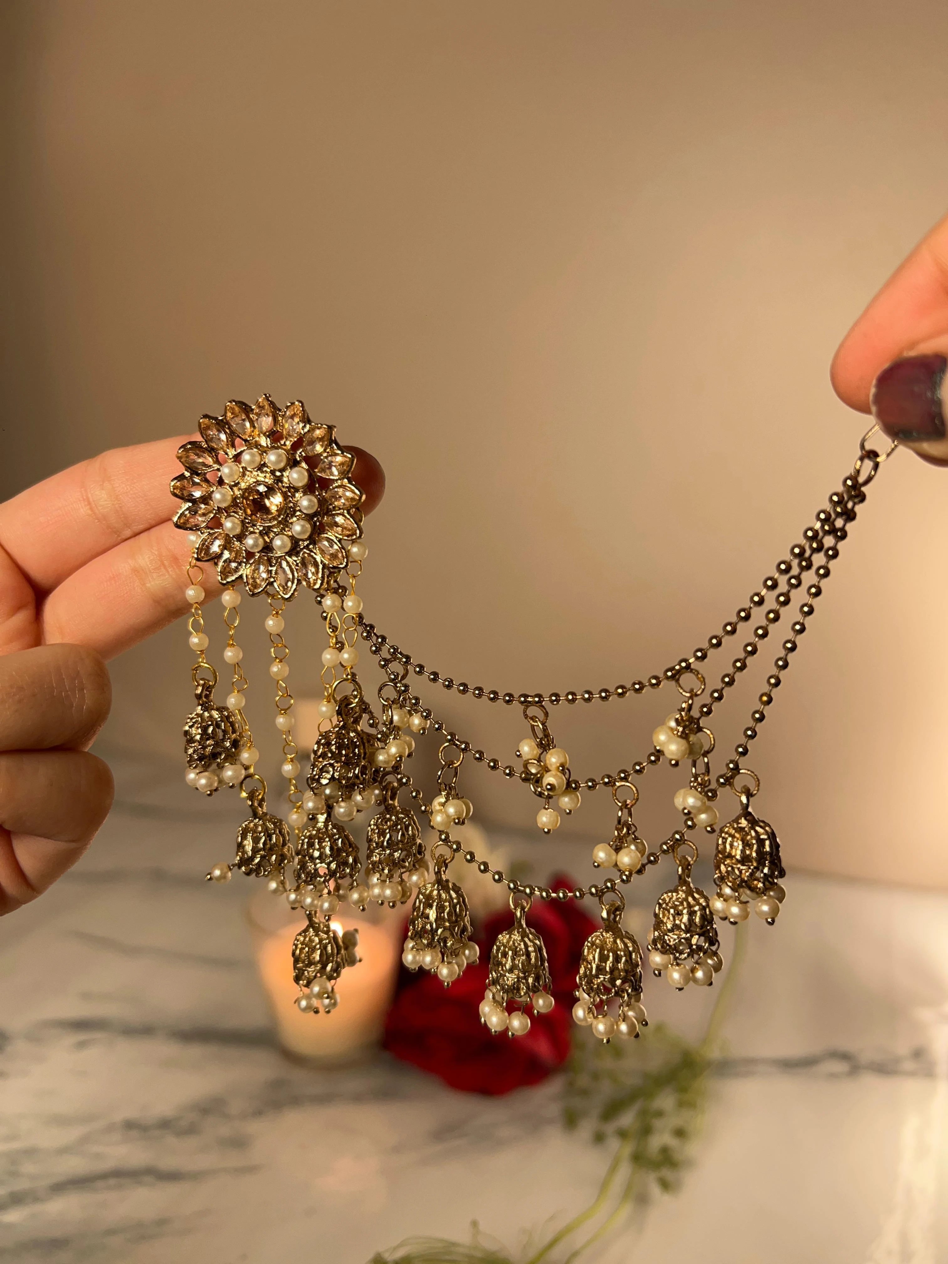 Flower Bahubali Jhumke