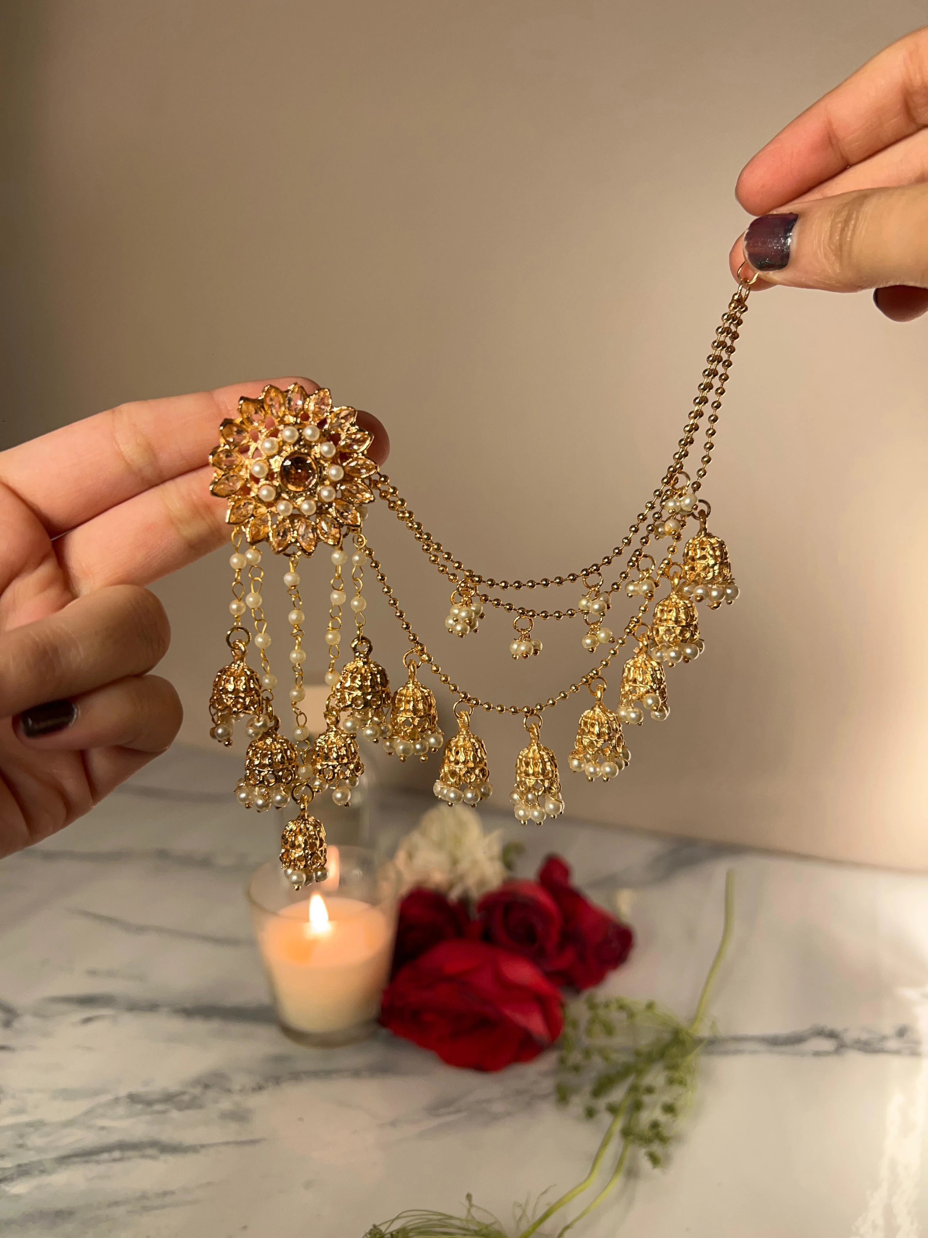 Flower Bahubali Jhumke