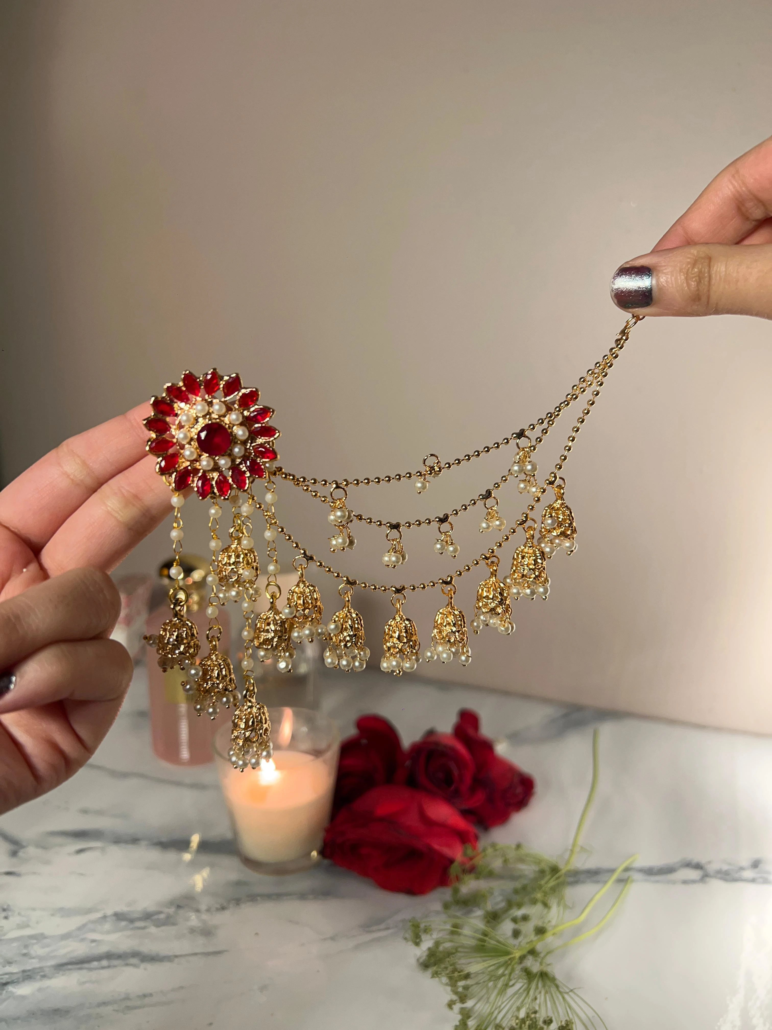 Flower Bahubali Jhumke