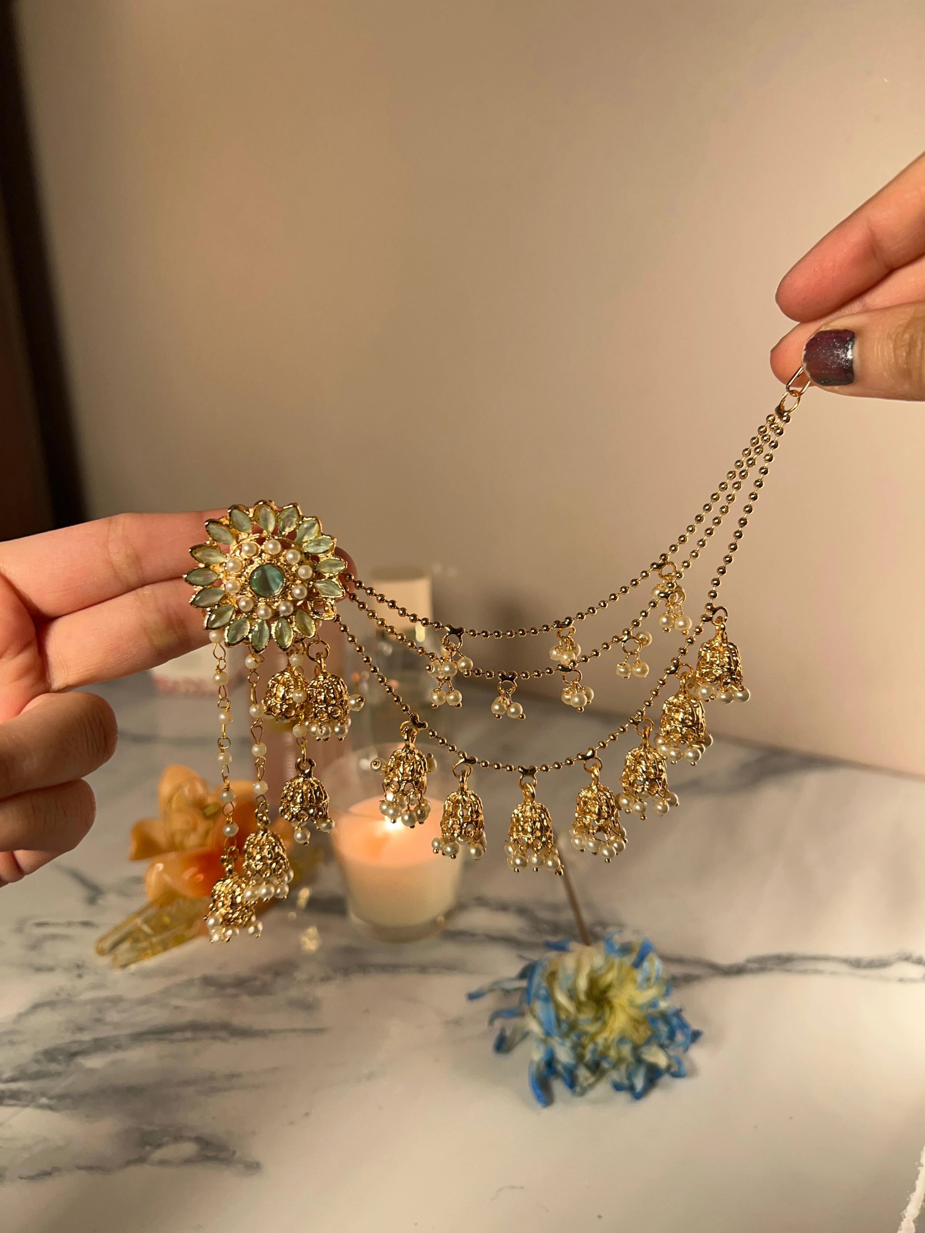 Flower Bahubali Jhumke