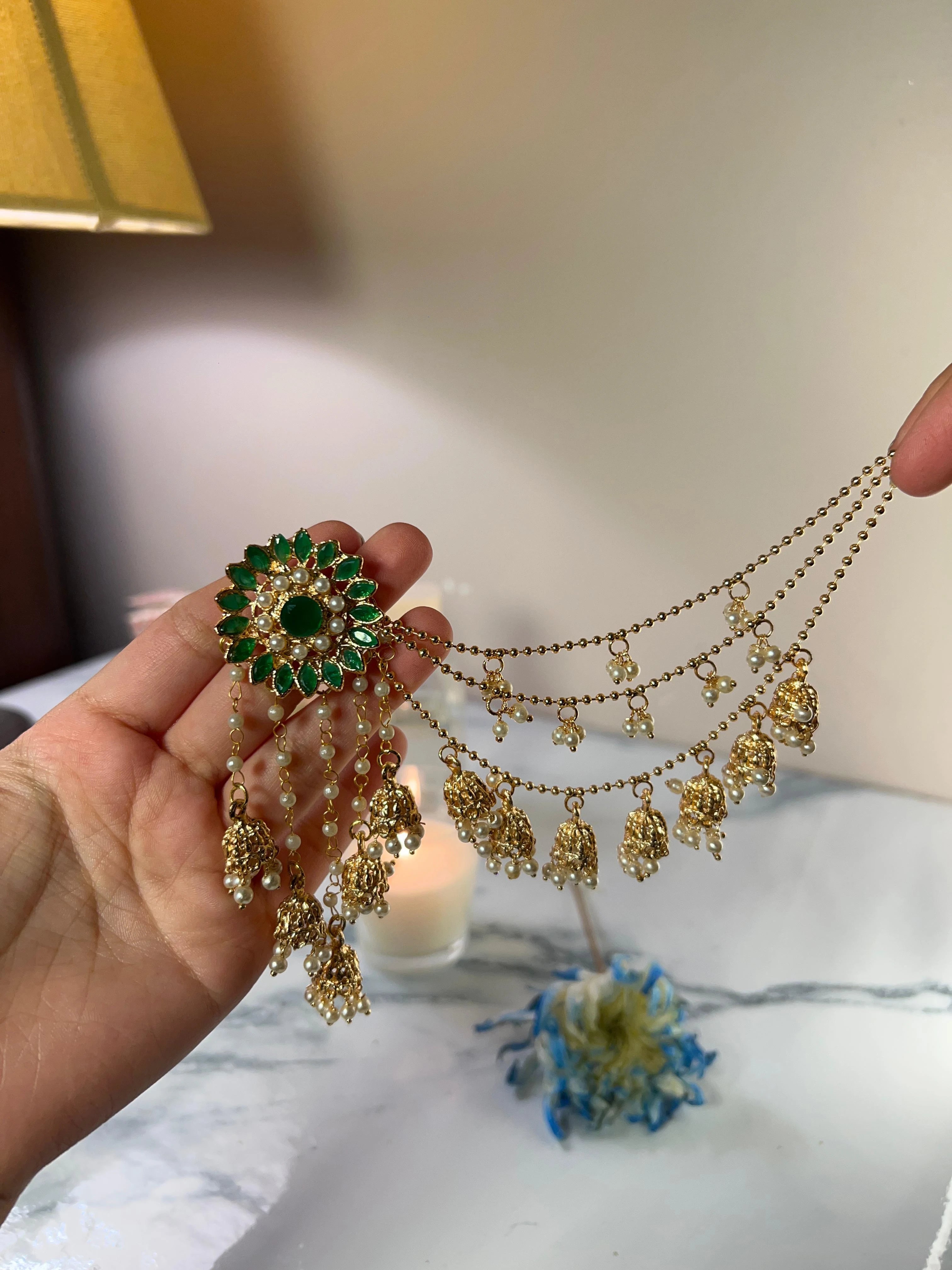 Flower Bahubali Jhumke