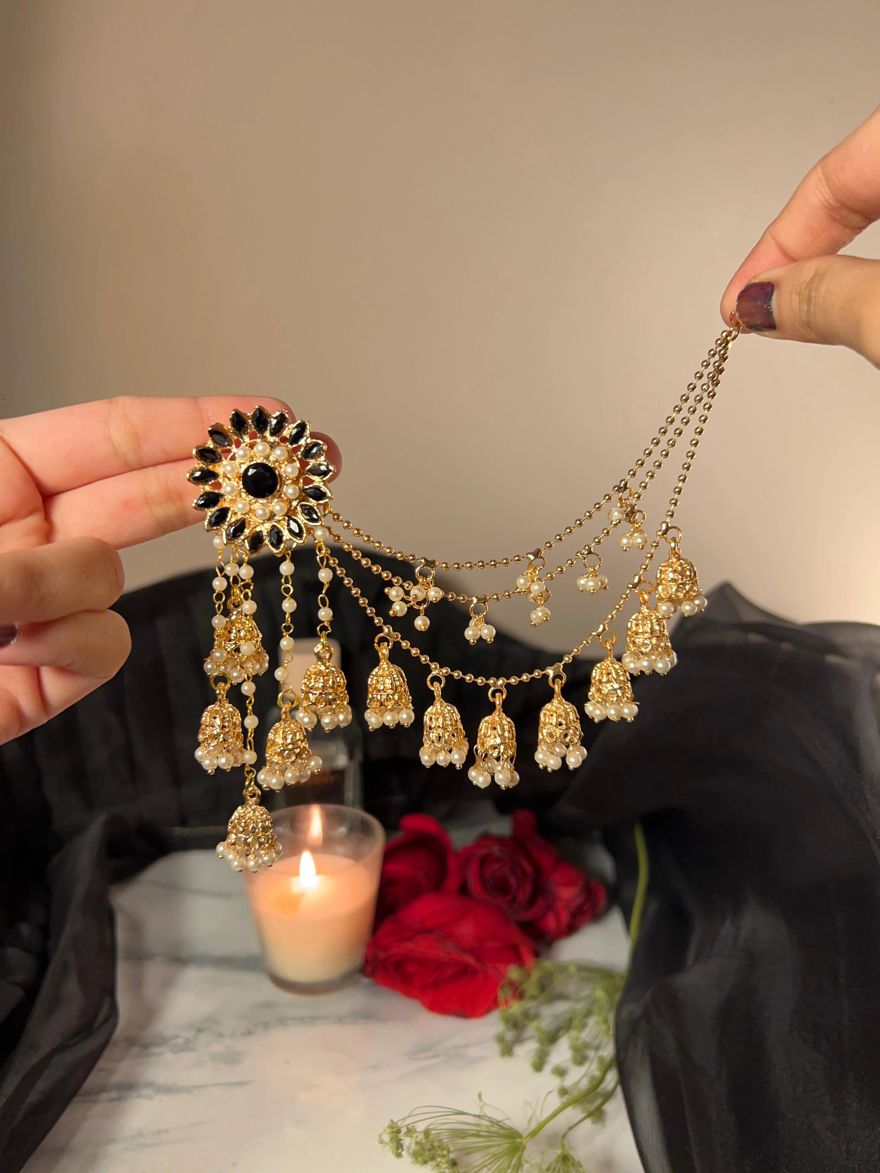 Flower Bahubali Jhumke