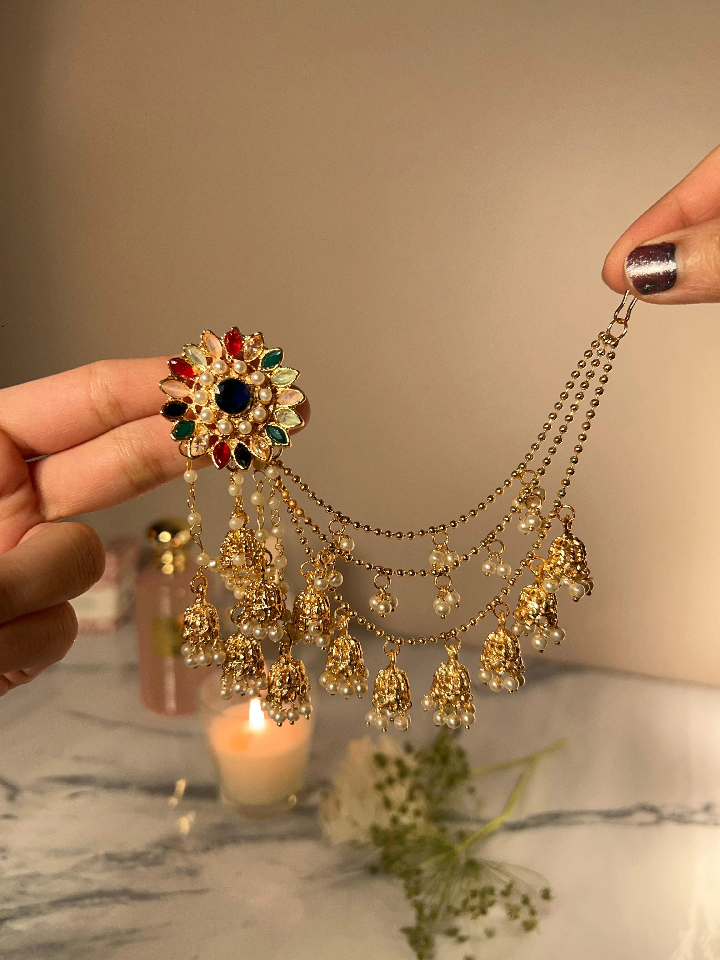 Flower Bahubali Jhumke