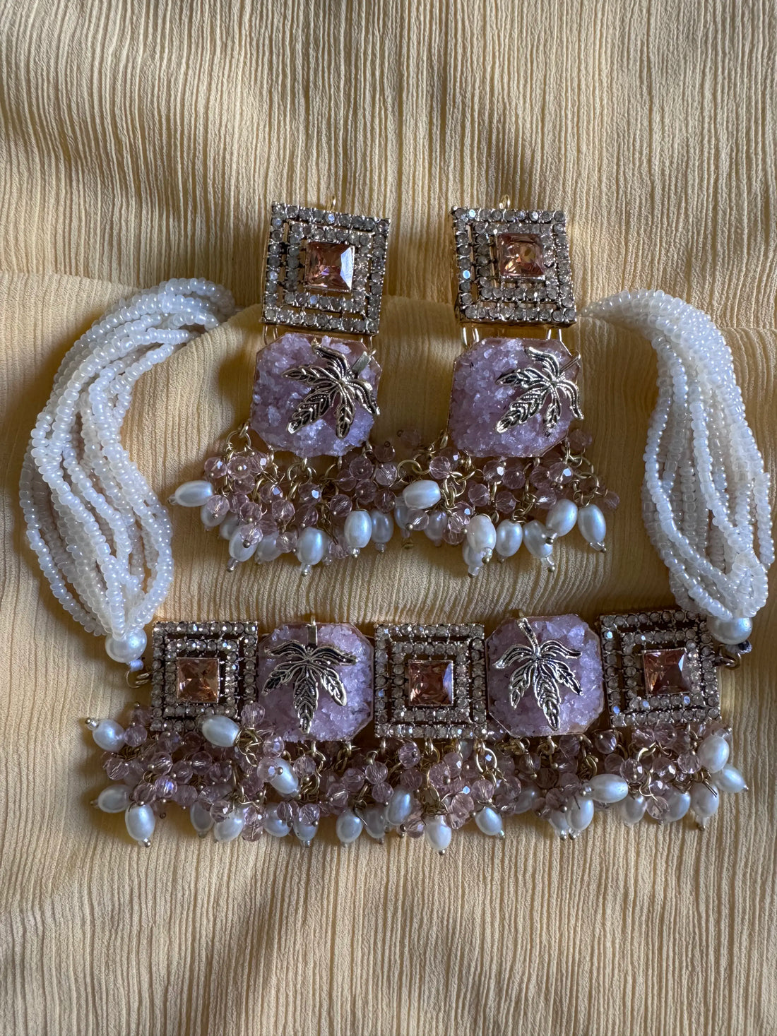 Turkish 3 Stone Choker Set