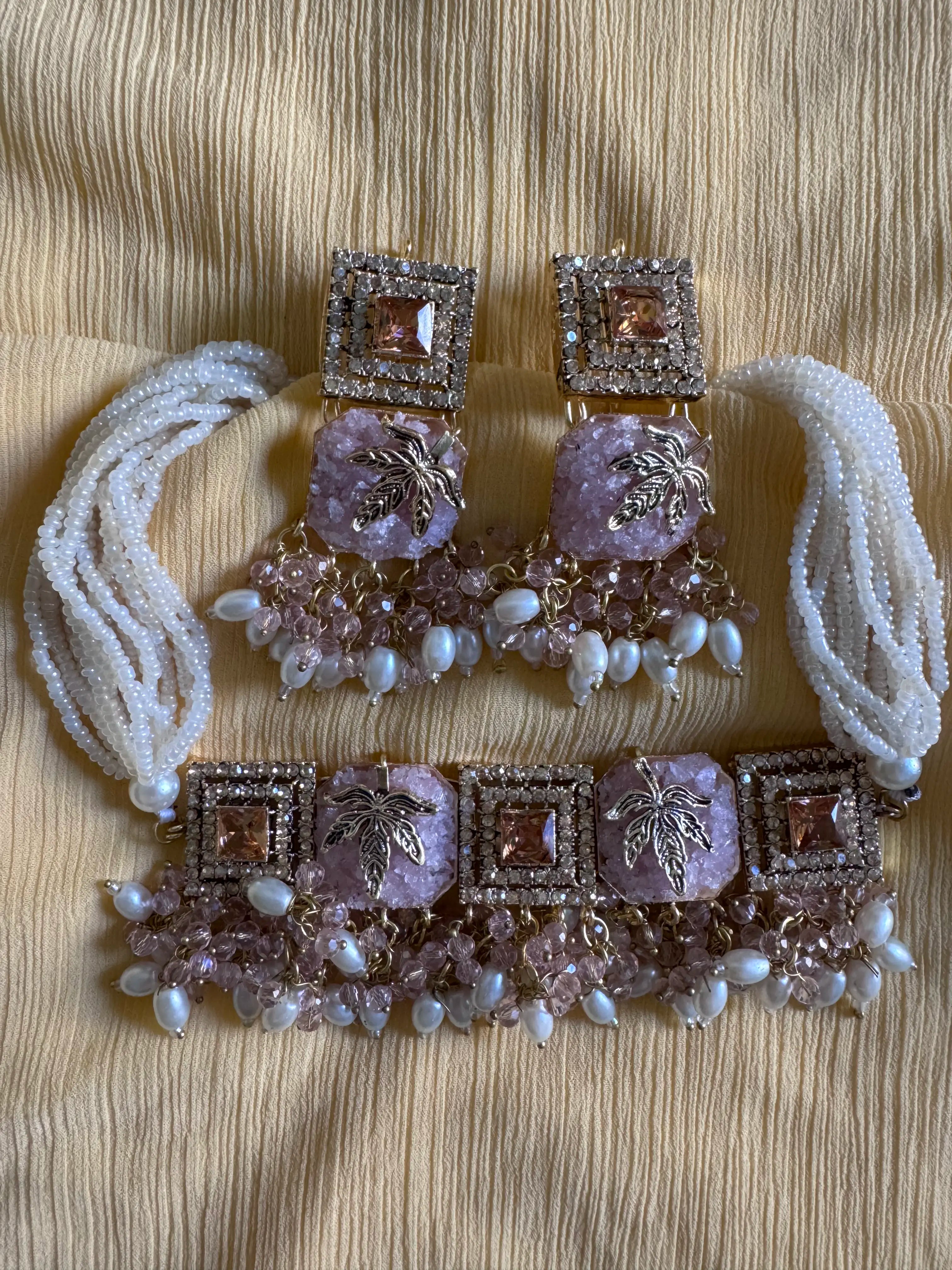 Turkish 3 Stone Choker Set