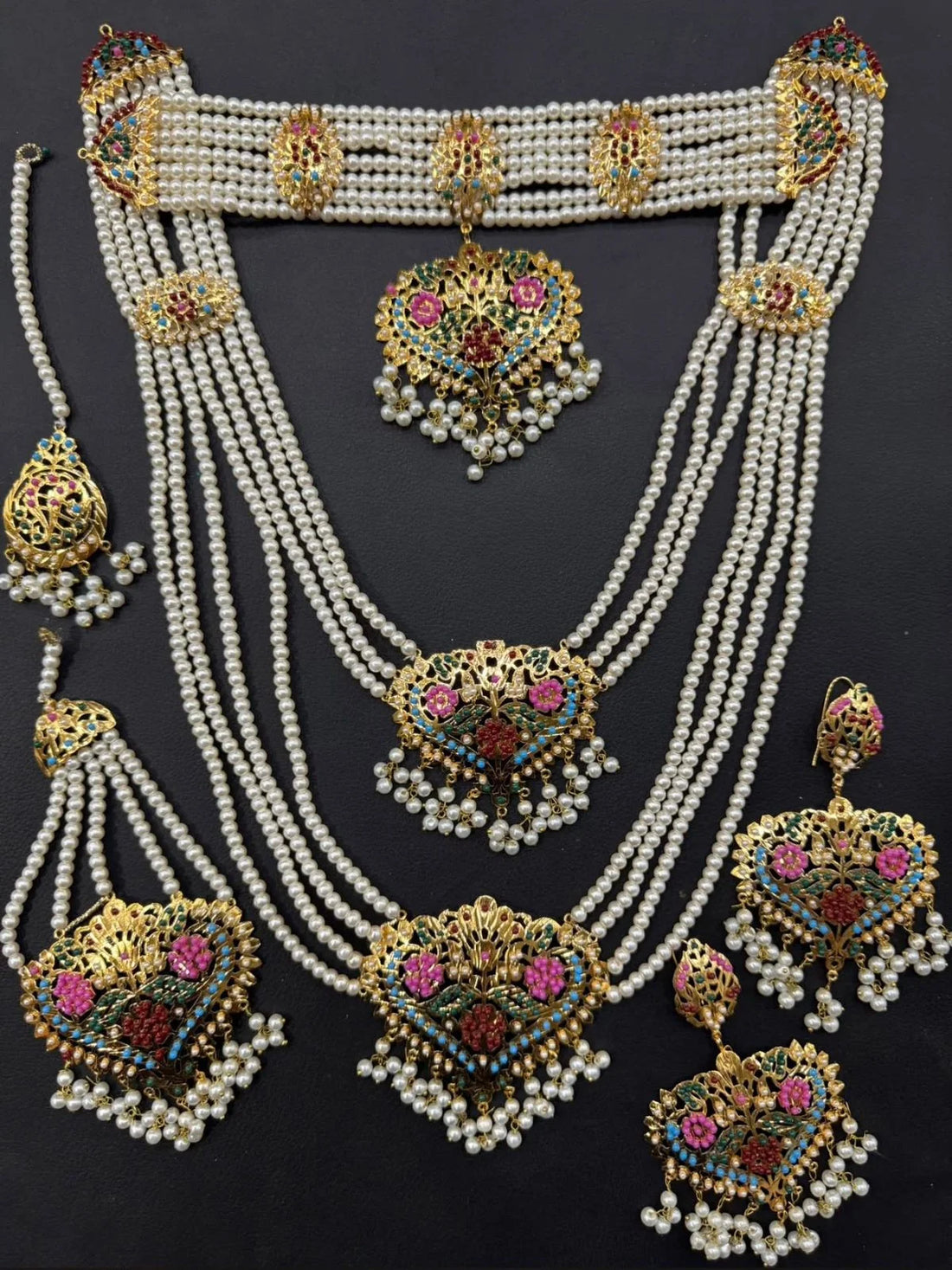 Pearl Royale Bridal Set – Multi-Layer Heritage Collection