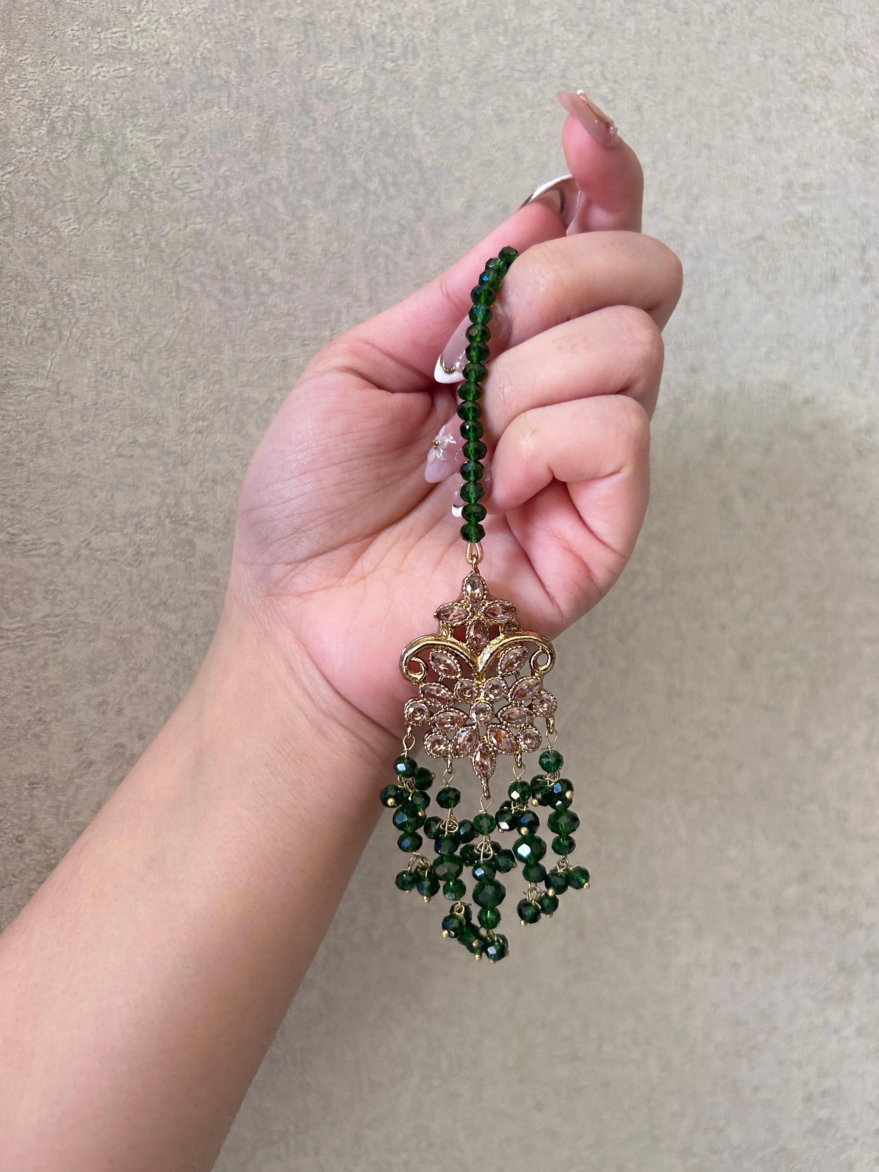 Ruby Royale Jhumka Set with Sahara – Traditional Bridal Elegance