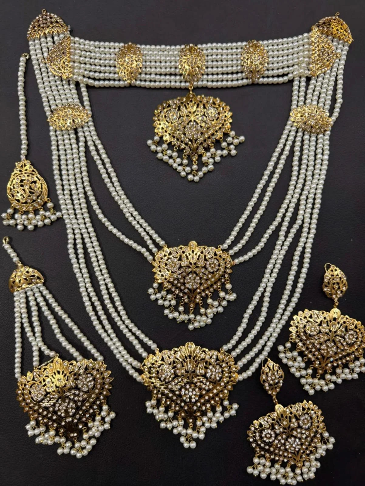 Pearl Royale Bridal Set – Multi-Layer Heritage Collection