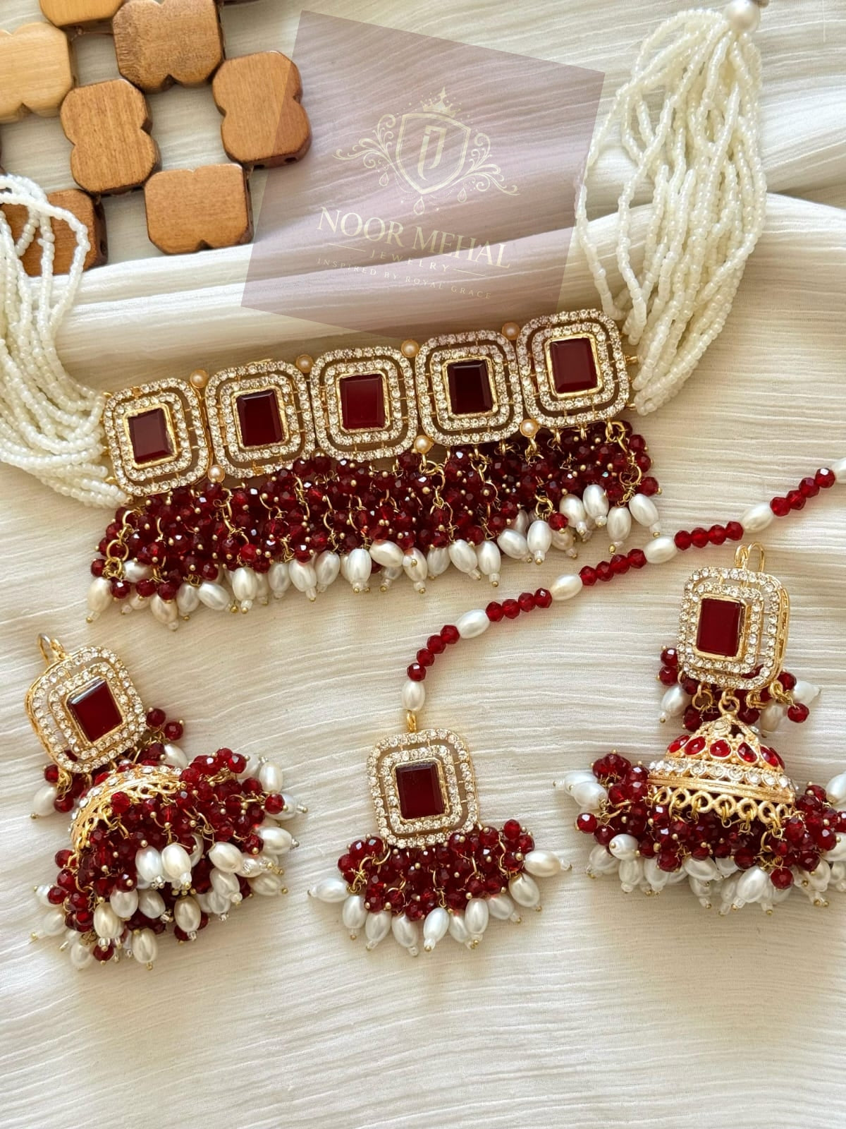 Regal Square Choker Set – Party Wear Collection (Multi-Color Variants)